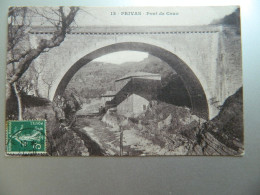 Delcampe - PRIVAS                                        PONT DE COUX                 (pliure D'angle) - Privas
