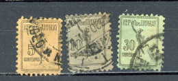 Delcampe - URUGUAY - POUR COLIS POSTAUX - N° Yvert 29+30+32 Obli. - Uruguay