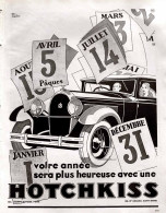 Delcampe - Publicité Papier  VOITURE HOTCHKISS Année 1931 FEA - Werbung