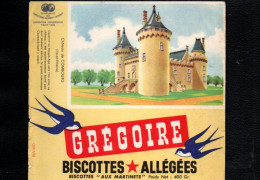 Delcampe - BUVARD BISCOTTES GREGOIRE - CHATEAU DE COMBOURG - Biscotti