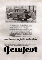 Delcampe - Publicité Papier  VOITURE PEUGEOT 201 Année 1931 FEA - Werbung