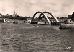 Delcampe - 4553  Cpm  TREGUIER : Pont Canada Sur Le Jaudy !! Jolie Carte Phot N&B - Tréguier