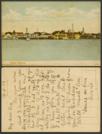 Delcampe - Belize British Honduras 1919 Old Colour Postcard Harbour Boat Panorama Caribbean - Belice