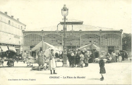 Delcampe - 16  COGNAC - LA PLACE DU MARCHE (ref A10559) - Cognac