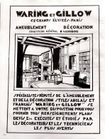 Delcampe - Publicité Papier  WARING GILLOW AMEUBLEMENT DECORATION Année 1931 FEA - Werbung