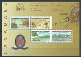 Delcampe - Canada 1993 World Philatelic Youth Exhib.  Y.T. BF 9 ** - Blocks & Kleinbögen