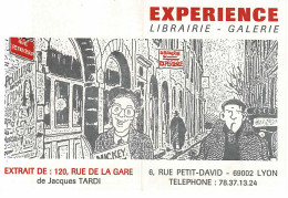 Delcampe - Calendrier Invitation Dédicace Jacques TARDI, "120 Rue De La Gare", Librairie Expérience 6 Février 1988 - Agendas & Calendarios