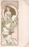 Delcampe - ALPHONSE MUCHA / LA FEMME AUX LETTRES - Mucha, Alphonse