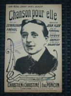 Delcampe - Partition Chanson Pour Elle Christien Poncin - Partituras