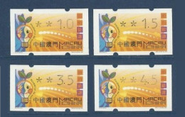 Delcampe - Macao Macau 2002 Yvert Distributeurs 3  ** Economies D'energie - Protection De L'environnement Energy (Electron Stamp) - Automatenmarken