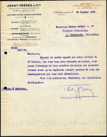 Delcampe - Facture Jenny Frères Cie à Audincourt Doubs Aciers Limes Scies Chaines - Non Classés