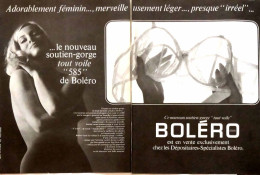 Delcampe - Publicité Papier  LINGERIE BOLERO Décembre 1965 BSO - 2 Pages - Werbung