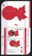 Delcampe - Canada 1998 Sumo Wrestling  Y.T. BF 25 ** - Blocks & Kleinbögen