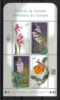 Delcampe - Canada 1999 Orchids  Y.T. BF 34 ** - Blocks & Kleinbögen