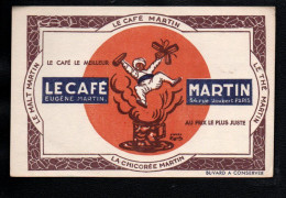 Delcampe - BUVARD CAFE ET CHICOREE MARTYIN PARIS - Kaffee & Tee