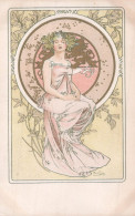 Delcampe - ALPHONSE MUCHA / JEUNE FEMME  / BOWERS 486 - Mucha, Alphonse