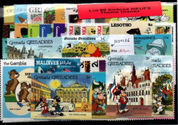 Delcampe - Lot 50 Timbres Thematique " Disney " NEUFS  (2290126)" - Disney
