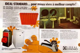 Delcampe - Publicité Papier  CHAUFFAGE IDEAL STANDARD Année 1976 GFP - 2 Pages - Werbung