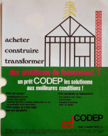 Delcampe - Publicité Papier  CODEP CAISSE D'EPARGNE PRIVéE Année 1976 GFP - Werbung