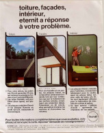 Delcampe - Publicité Papier  ETERNIT Année 1976 GFP - Werbung