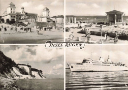 Delcampe - Insel Rügen - Binz, Kreideküste, Großfähre Saßnitz - Postkarte DDR, Gelaufen 1968 - Rügen
