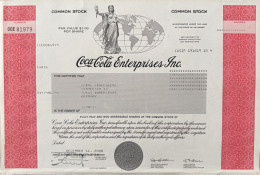 Delcampe - Rarete - Pas Dévalorisé: 1 Action Original 2008: "Coca Cola Enterprises Inc." - Autres & Non Classés