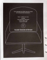 Delcampe - Publicité Papier  SOCIETE GENERALE DE BANQUE Année 1976 GFP - Werbung