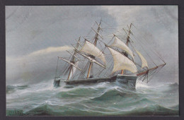 Delcampe - Vinatge Postcard GERMANY Marine-Galerie Nr.295 - British Turret Ship Captain - Autres & Non Classés