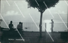 Delcampe - Be349 Cartolina Tropea Tramonto Rifilata Provincia Di Vibo Valentia - Vibo Valentia
