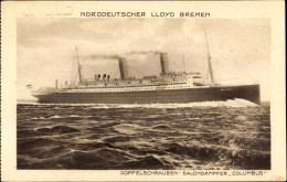 Delcampe - CPA Norddeutscher Lloyd Bremen, Salondampfer Columbus - Autres & Non Classés