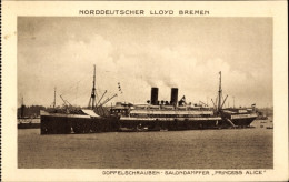 Delcampe - CPA Norddeutscher Lloyd Bremen, Dampfer Princess Alice - Autres & Non Classés