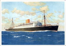 Delcampe - Artiste CPA Schmidt, R., Doppelschrauben Turbinen Schnelldampfer Potsdam, Norddeutscher Lloyd - Autres & Non Classés