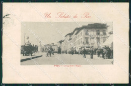 Delcampe - Pisa Città Lungarno Regio Cartolina WX1142 - Pisa