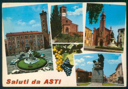 Delcampe - Asti Città ABRASA FG Cartolina MZ0433 - Asti