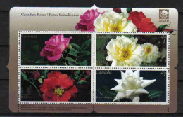 Delcampe - Canada 2001 Roses  Y.T. BF 60 ** - Blocks & Kleinbögen