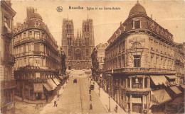 Delcampe - B63391 Bruxelles Eglise Et Rue Sainte Gudule  Belgium - Autres & Non Classés
