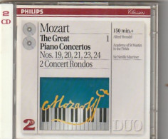 Delcampe - Cd MOZART The Great Piano Concertos 2 CD N° 19 20 21 22 23 24 Etat: TTB Port 140 GR - Klassik