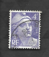 Delcampe - Timbre Oblitéré - Type Marianne De Gandon D'une Valeur De 4 Francs - Yvert Et Tellier N° 718 - 1945 - 1945-54 Marianne Of Gandon
