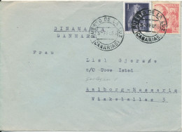 Delcampe - Spain Cover Sent To Denmark Puerto De La Luz 5-2-1965 - Cartas & Documentos