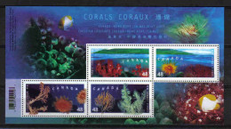 Delcampe - Canada 2003 Corals  Y.T. BF 62 ** - Blocks & Kleinbögen