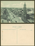Delcampe - Australia Old Postcard Adelaide King William Street Fm. General Post Office TRAM - Autres & Non Classés