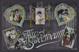 Delcampe - UNITED STATES, Postcard, My Sweetheart, Couples - Couples