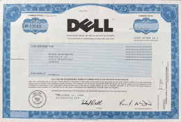 Delcampe - Rarete: Pas Dévalorisé 1 Action Original 2008: "Dell Incorporated" - Delaware - Autres & Non Classés