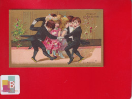 Delcampe - ETAT NEUF GUERIN BOUTRON Chromo Minot  Dorée  Danse Bal La Ronde - Guérin-Boutron