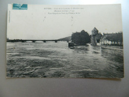 Delcampe - NEVERS                       CRUE DE LA LOIRE DU 17 OCTOBRE 1907       TOUR GOGUIN ET PONT DU CHEMIN DE FER - Nevers