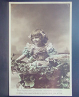 Delcampe - 1753 THEME  . VOUS VOYEZ MES POISSONS ADORABLE . FILLETTE . N° 509 . ELD . OBLITEREE 1909 - Erster April