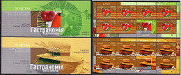Delcampe - Belarus - 2005 - Europa CEPT - Gastronomy - Set Of 2 Mint Stamp Booklets - Belarus