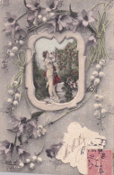 Delcampe - MUGUET       LA LETTRE O     ENTORTILLEE    DANS  BRINS DE MUGUET - Blumen