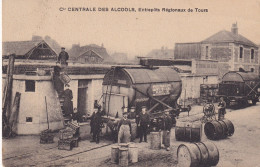 Delcampe - 37 CPA            Cie Centrale Des Alcools  , Entrepots Régionnaux De Tours - Tours