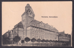 Delcampe - Pforzheim Germany Postcard 1915 Oberrealschule Higher Secondary School RPPC - Pforzheim